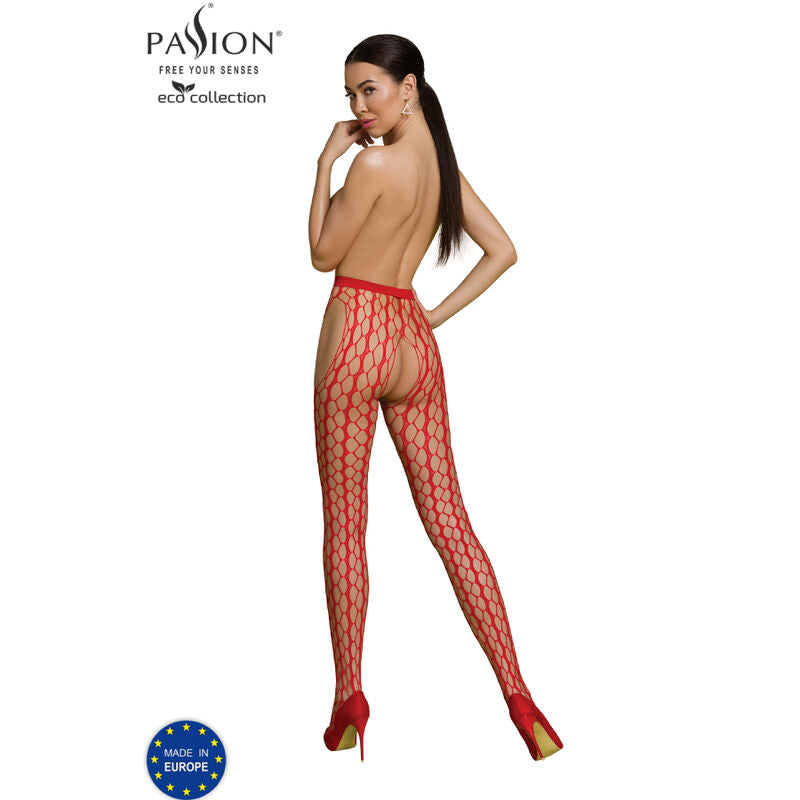 PASSION - COLLANT CON REGGICALZE S007 ECO ROSSO T/U