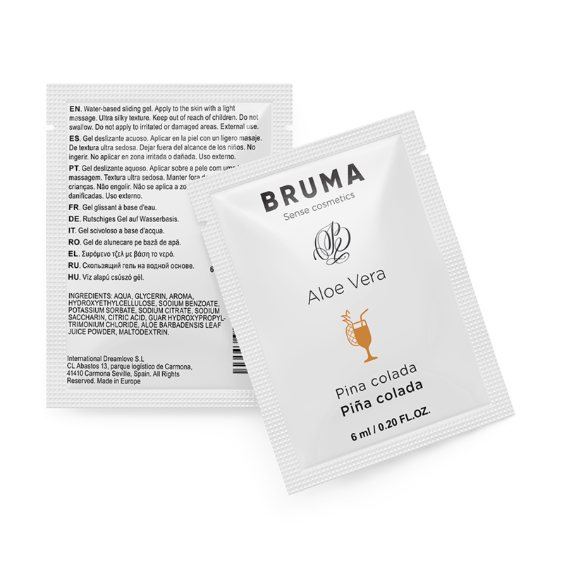 BRUMA - GEL LUBRIFICANTE CON ALOE VERA AROMA PINA COLADA MONODOSE 6 ML