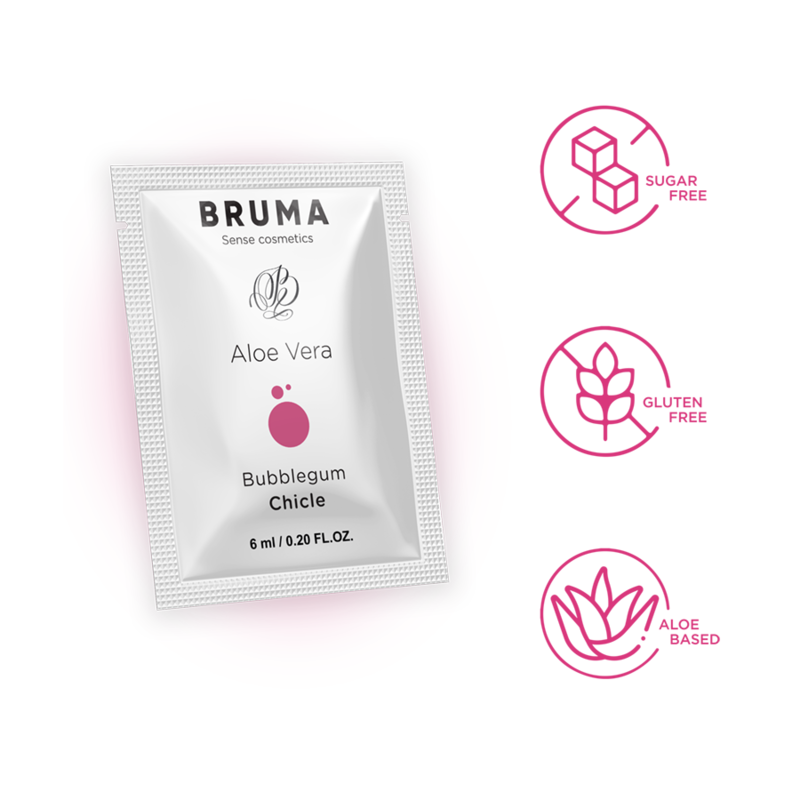 BRUMA - GEL LUBRIFICANTE CON ALOE VERA AROMA BUBBLEGUM MONODOSE 6 ML