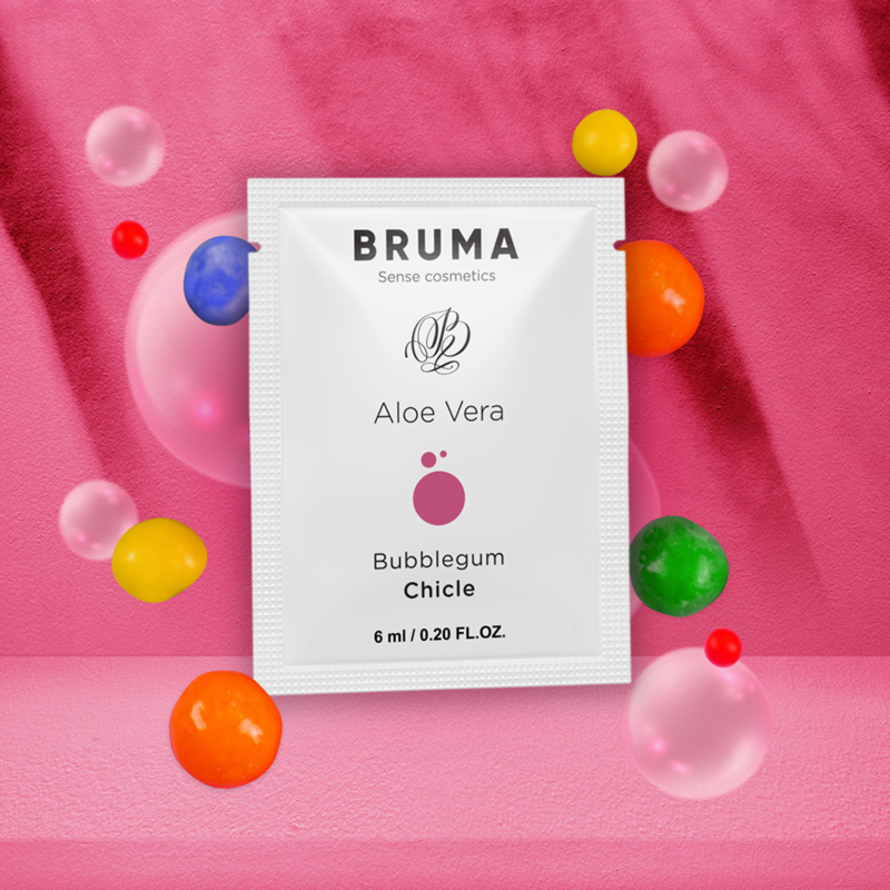 BRUMA - GEL LUBRIFICANTE CON ALOE VERA AROMA BUBBLEGUM MONODOSE 6 ML