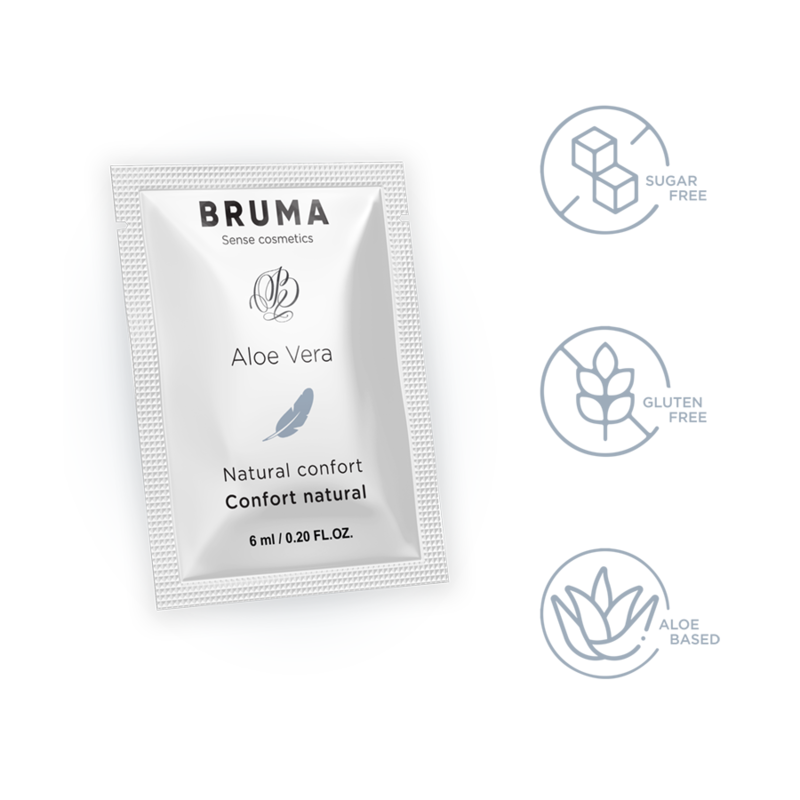 BRUMA - GEL LUBRIFICANTE CON ALOE VERA NATURAL CONFORT MONODOSE 6 ML