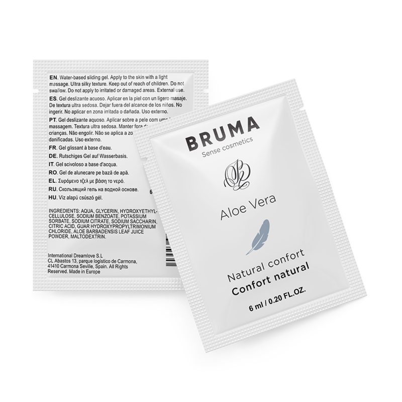 BRUMA - GEL LUBRIFICANTE CON ALOE VERA NATURAL CONFORT MONODOSE 6 ML