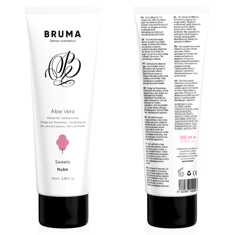 LUBRIFICANTE A BASE D'ACQUA CON ALOE VERA, TEXTURE SETOSA, FORMULA DURATURA