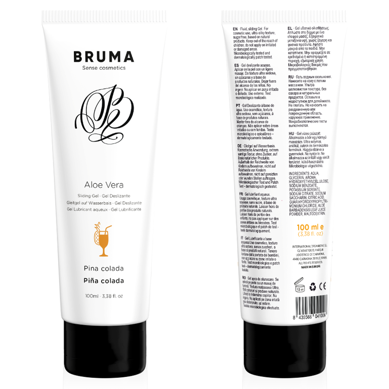 LUBRIFICANTE ALOE VERA, FORMULA ACQUOSA, AROMA PINA COLADA
