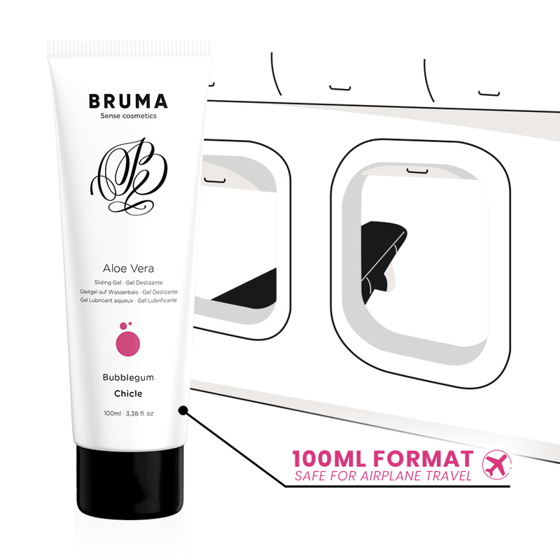 LUBRIFICANTE A BASE D'ACQUA CON ALOE VERA, FORMULA DELICATA, AROMA BUBBLEGUM