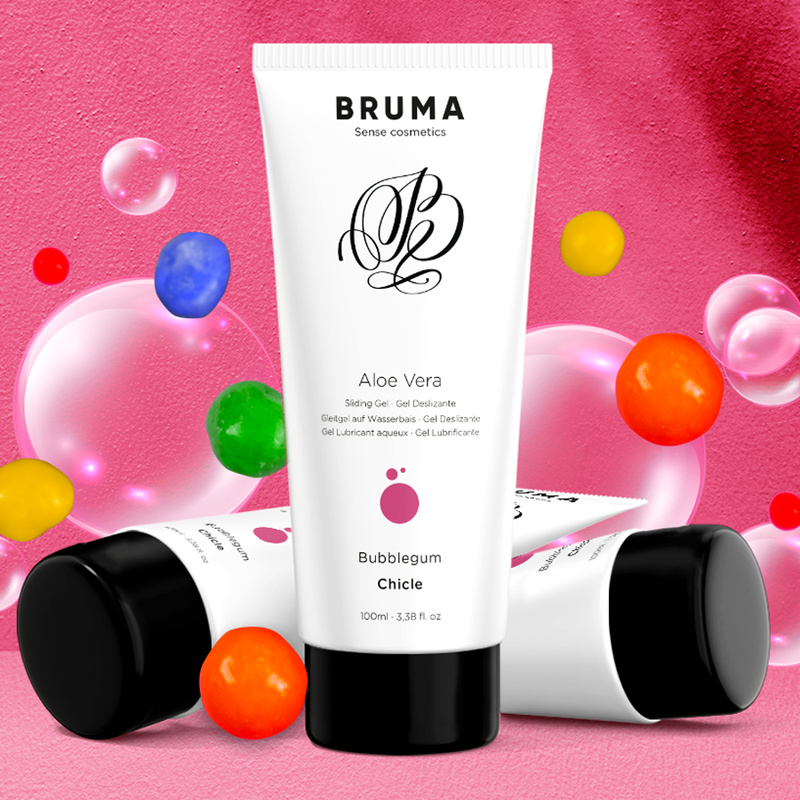 LUBRIFICANTE A BASE D'ACQUA CON ALOE VERA, FORMULA DELICATA, AROMA BUBBLEGUM
