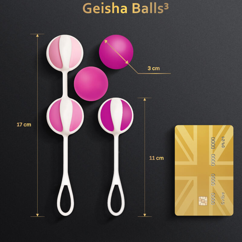 G-VIBE - SET 5 GEISHA BALLS PESI DIVERSI  ROSA