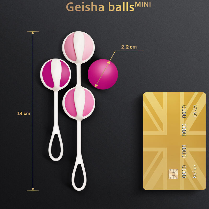 G-VIBE - SET 4 MINI GEISHA BALLS  PESI  DIVERSI VIOLA