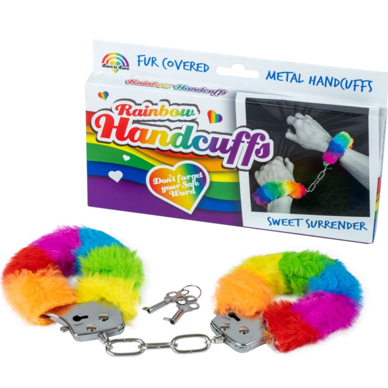 SPENCER & FLEETWOOD - MANETTE IN METALLO CON RIVESTIMENTO ARCOBALENO