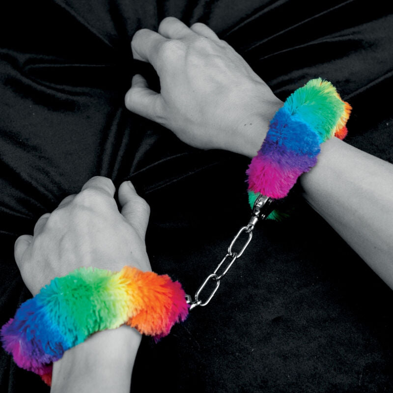 SPENCER & FLEETWOOD - MANETTE IN METALLO CON RIVESTIMENTO ARCOBALENO