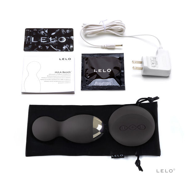 LELO - HULA PALLINE ROTANTI E VIBRANTI NERE CON TELECOMANDO
