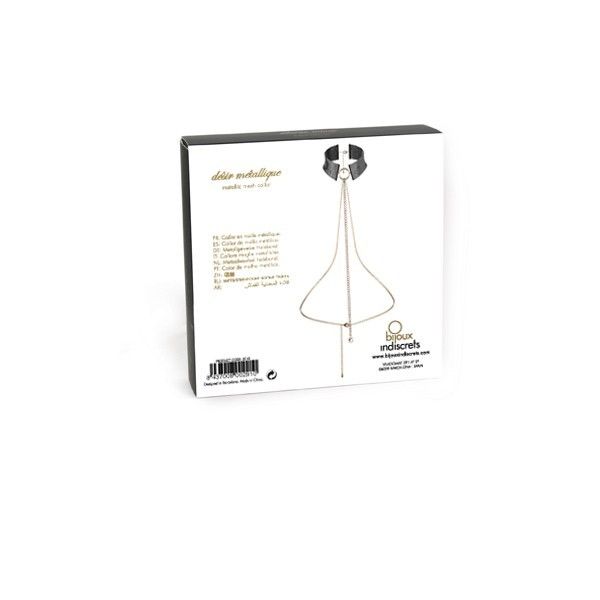 BIJOUX - DÉSIR MÉTALLIQUE COLLANA METALLICA  NERA