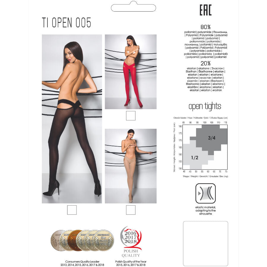 PASSIONE - TIOPEN 005 COLLANT NERO 3/4 60 DEN