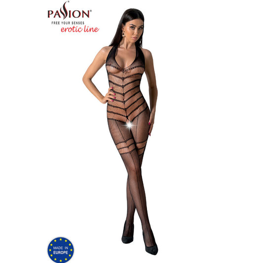 PASSION - BODYSTOCKING DONNA BS100 NERO TAGLIA UNICA