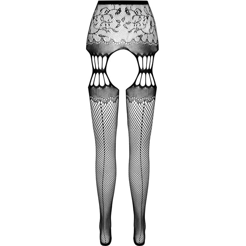 PASSION - COLLANT CON REGGICALZE S027 NERO