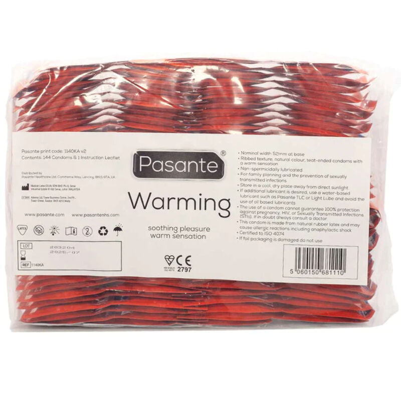 PASANTE - WARMING PRESERVATIVI EFFETTO CALDO 144 PZ