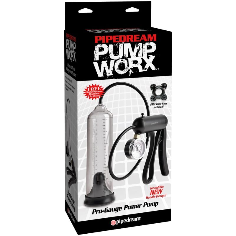 PUMP WORX - PRO GAUGE POWER POMPA PENE TRASPARENTE