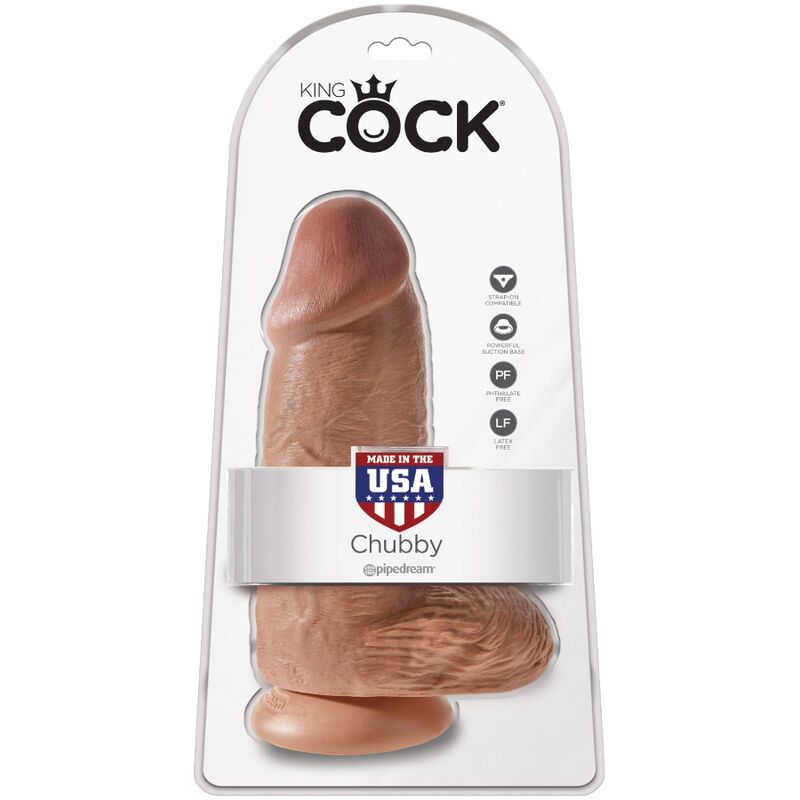 KING COCK - DILDO REALISTICO CHUBBY 23 CM CARAMEL