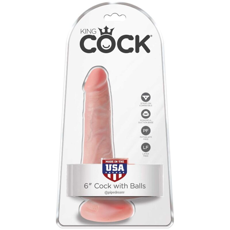 KING COCK - DILDO REALISTICO CON TESTICOLI 13.5 CM