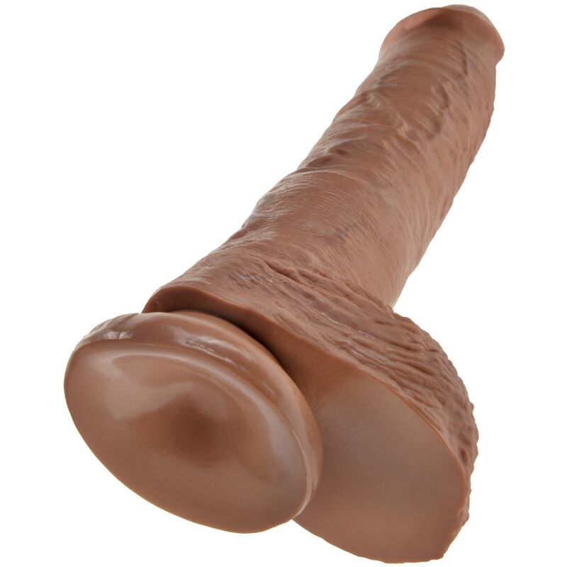 KING COCK - DILDO REALISTICO CON TESTICOLI 19.8 CM CARAMEL