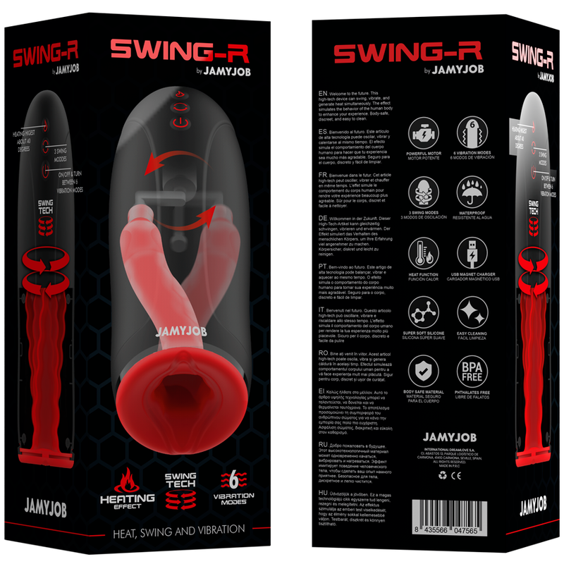 JAMYJOB - SWING-R MASTURBATORE CON EFFETTO RISCALDANTE  E VIBRAZIONE