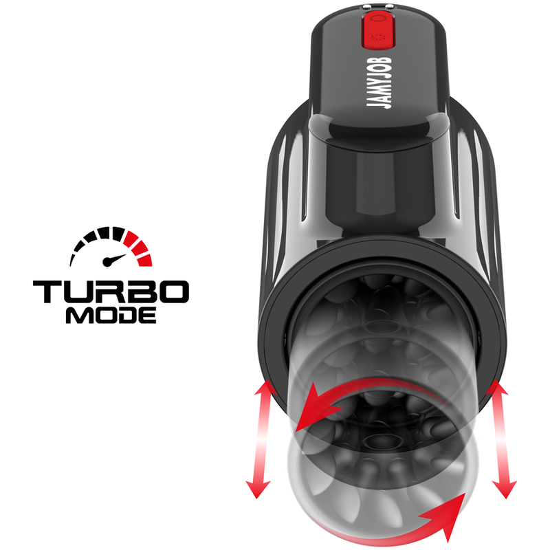 JAMYJOB - VORTEX MASTURBATORE  CON TECNOLOGIA A SPINTA  VORTICE E ROTAZIONE A 360° IN MODALITÀ TURBO