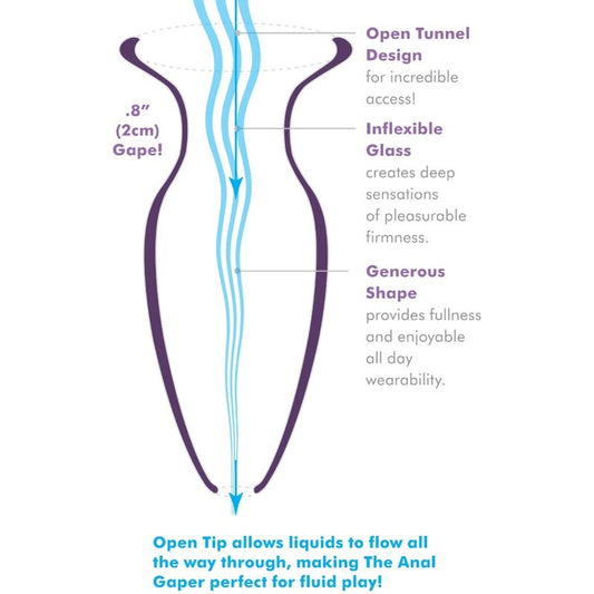 ANAL FANTASY ELITE COLLECTION - GAPER DILATATORE ANALE  PER PRINCIPIANTI CRISTALLO TAGLIA S