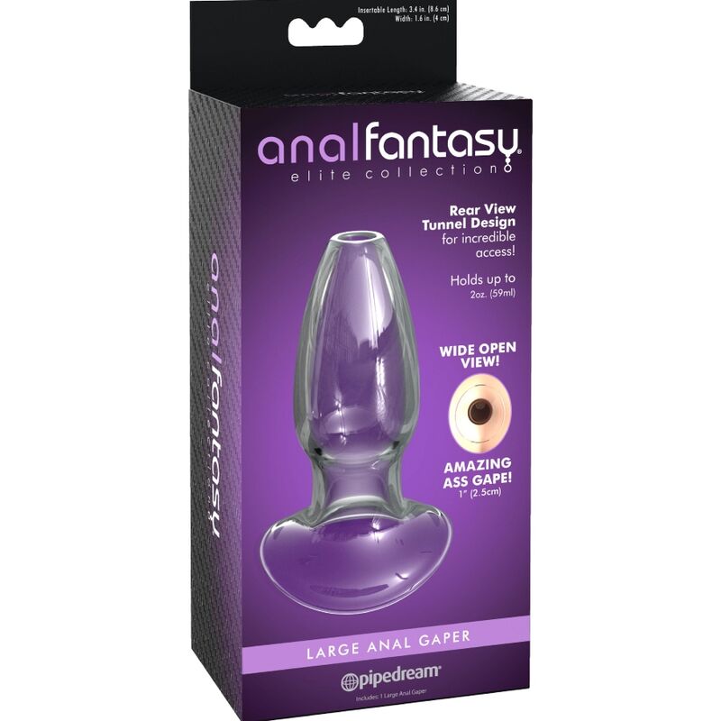ANAL FANTASY ELITE COLLECTION - GAPER DILATATORE ANALE  PER PRINCIPIANTI CRISTALLO TAGLIA M