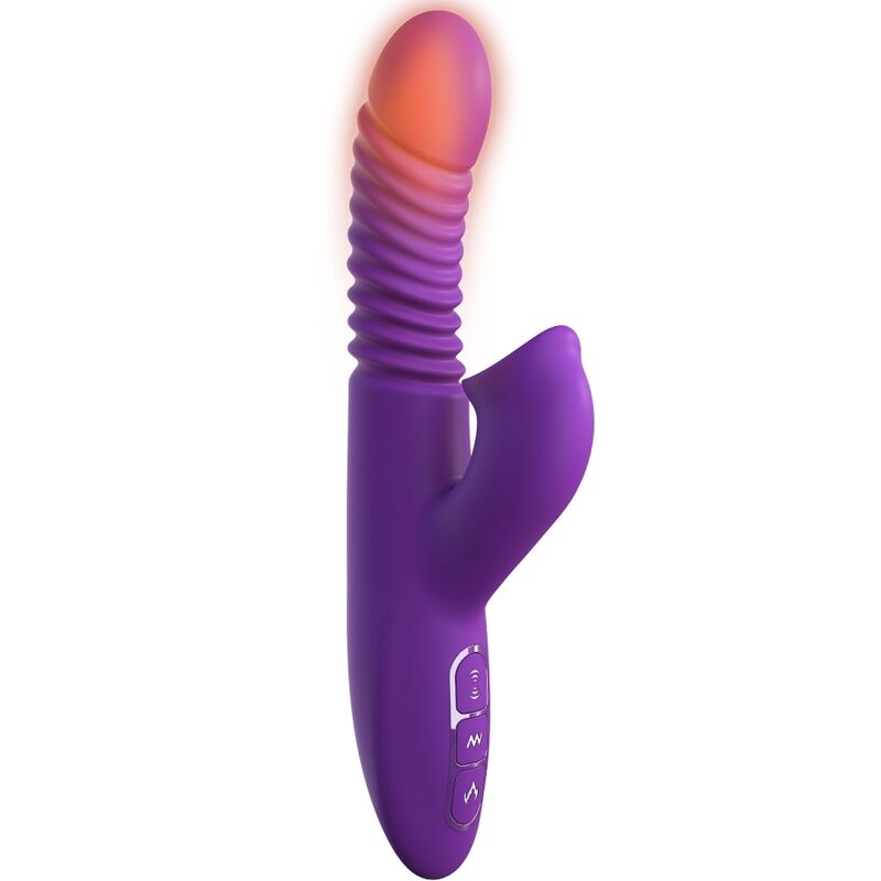 STIMOLATORE CLITORIDEO CON OSCILLAZIONE, RISCALDAMENTO E VIBRAZIONE, VIOLA