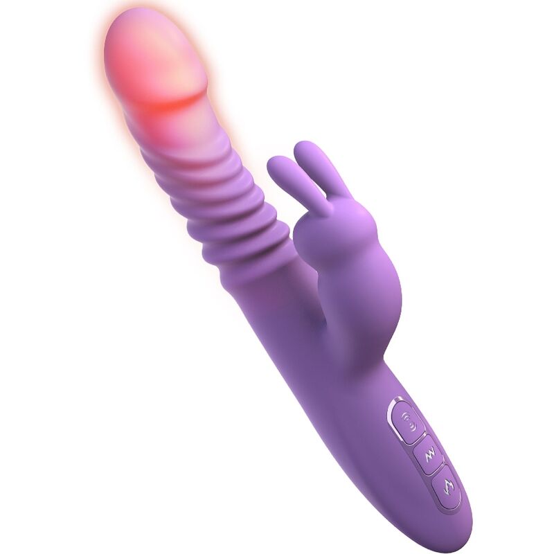 STIMOLATORE CLITORIDEO RABBIT RISCALDANTE, OSCILLAZIONE E VIBRAZIONE, VIOLA