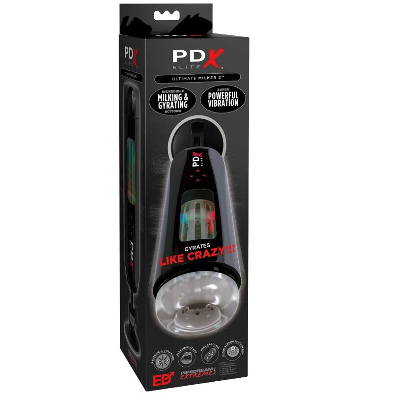 PDX ELITE - ULTIMATE MILKER 2 MASTURBATORE ROTANTE E VIBRATORE