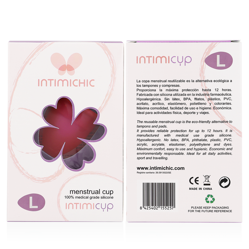 INTIMICHIC - COPPA MESTRUALE IN SILICONE MEDICO TAGLIA L