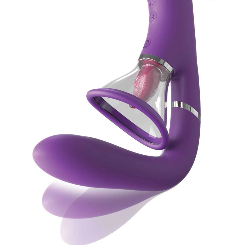 STIMOLATORE 4 IN 1 CON ASPIRAZIONE E VIBRAZIONE, LINGUA MOTORIZZATA E VIBRATORE PUNTO G