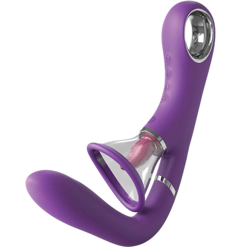 STIMOLATORE 4 IN 1 CON ASPIRAZIONE E VIBRAZIONE, LINGUA MOTORIZZATA E VIBRATORE PUNTO G