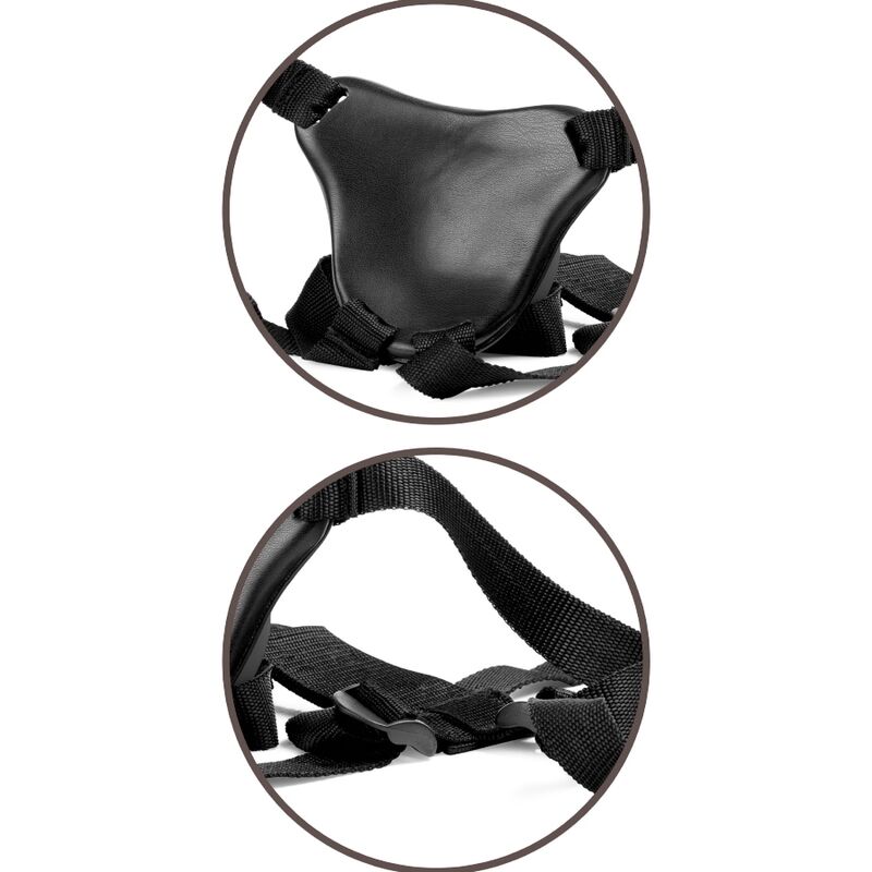 KING COCK - ELITE COMFY HARNESS REGOLABILE CON DILDO 17.8 CM