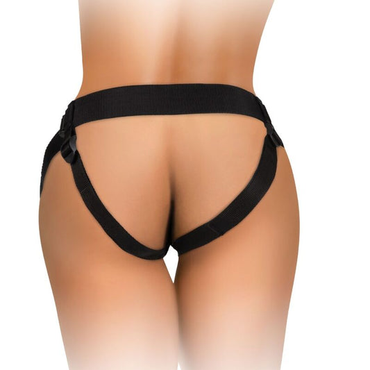 KING COCK - ELITE DELUXE KIT HARNESS REGOLABILE CON ANELLO PER TESTICOLI E DILDO 20,3 CM