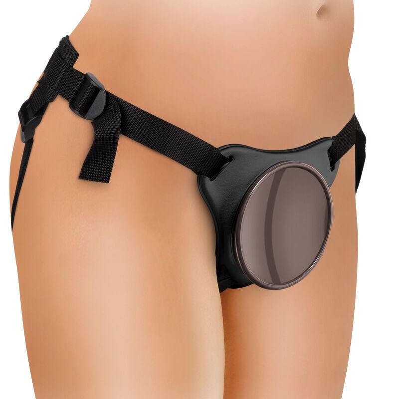 KING COCK - ELITE DELUXE KIT HARNESS REGOLABILE CON ANELLO PER TESTICOLI E DILDO 20,3 CM