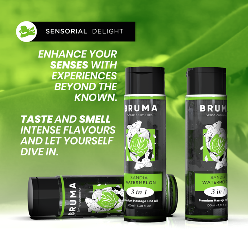 OLIO DA MASSAGGIO 3 IN 1 PREMIUM RISCALDANTE AROMA ANGURIA 100 ML