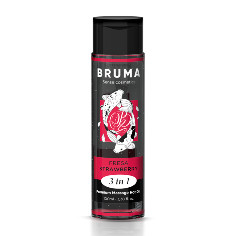 BRUMA - OLIO DA MASSAGGIO 3 IN 1 PREMIUM EFFETTO CALORE AROMA FRAGOLA 100 ML