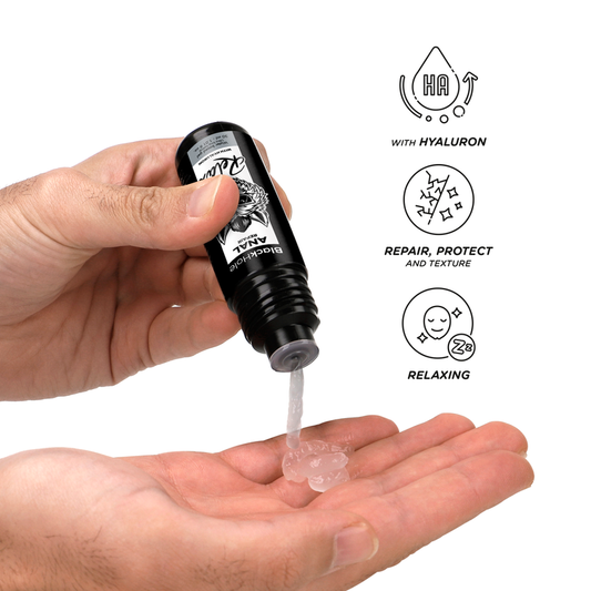 BLACK HOLE RELAX - LUBRIFICANTE RIPARATORE ANALE CON ACIDO IALURONICO A BASE D'ACQUA CON  30 ML