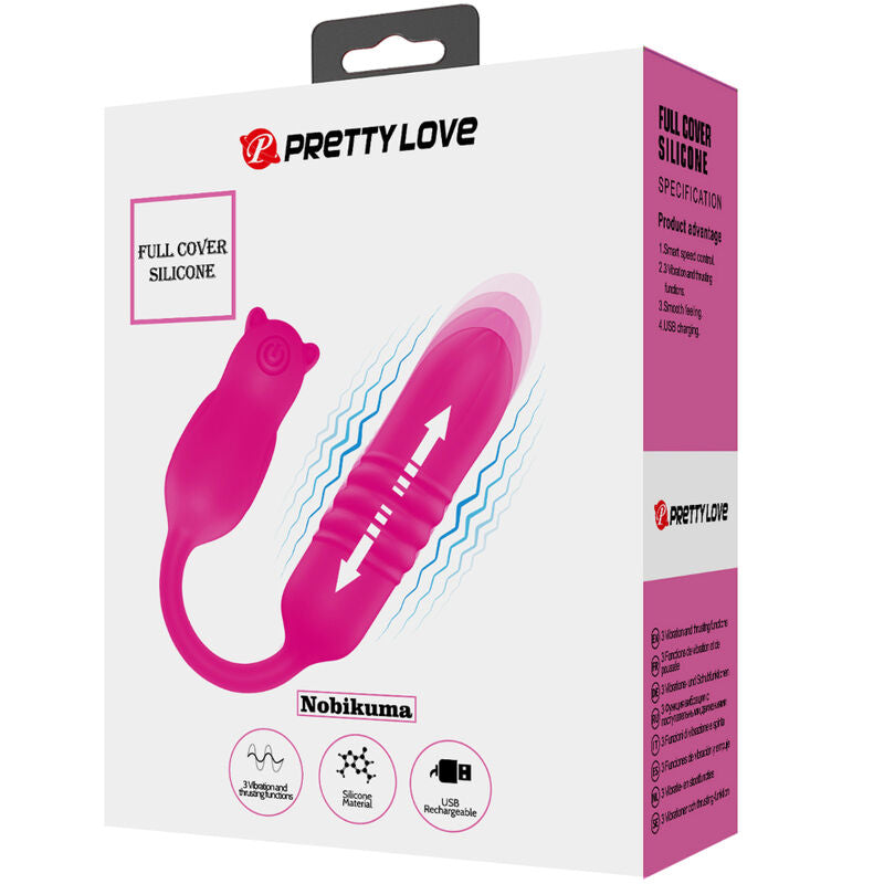 PRETTY LOVE - BULLET NOBIKUMA VIBRANTE IN SILICONE ROSA