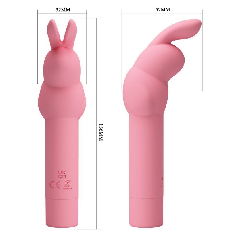 PRETTY LOVE - GERARDO VIBRATORE IN SILICONE CON RABBIT  ROSA
