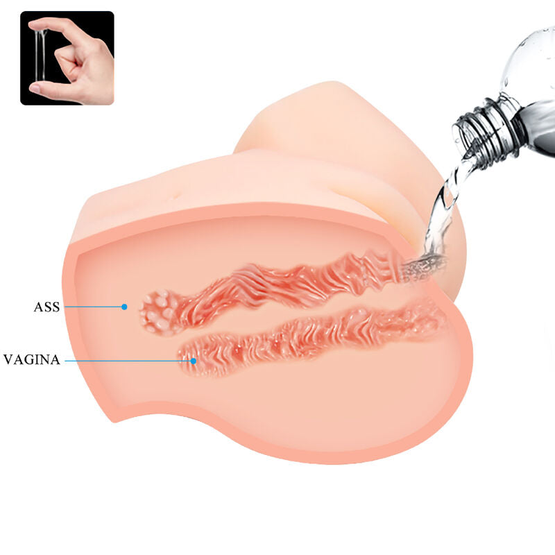 CRAZY BULL - MASTURBATORE REALISTICO DOPPIA VIBRAZIONE CON VAGINA E ANO