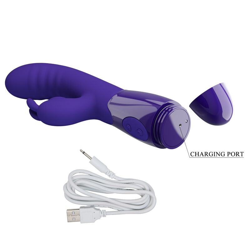 PRETTY LOVE - VIBRATORE CERBERUS YOUTH VIOLATING CON RABBIT 30 FUNZIONI VIOLA