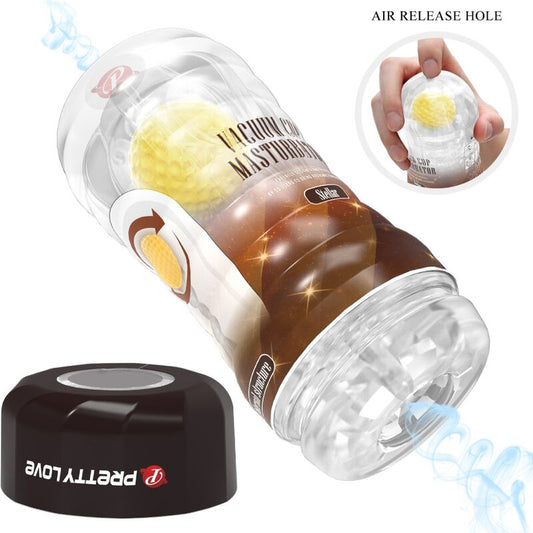 PRETTY LOVE - VACUUM CUP STELLAR TUBO MASTURBATORE A SFERA ROTANTE
