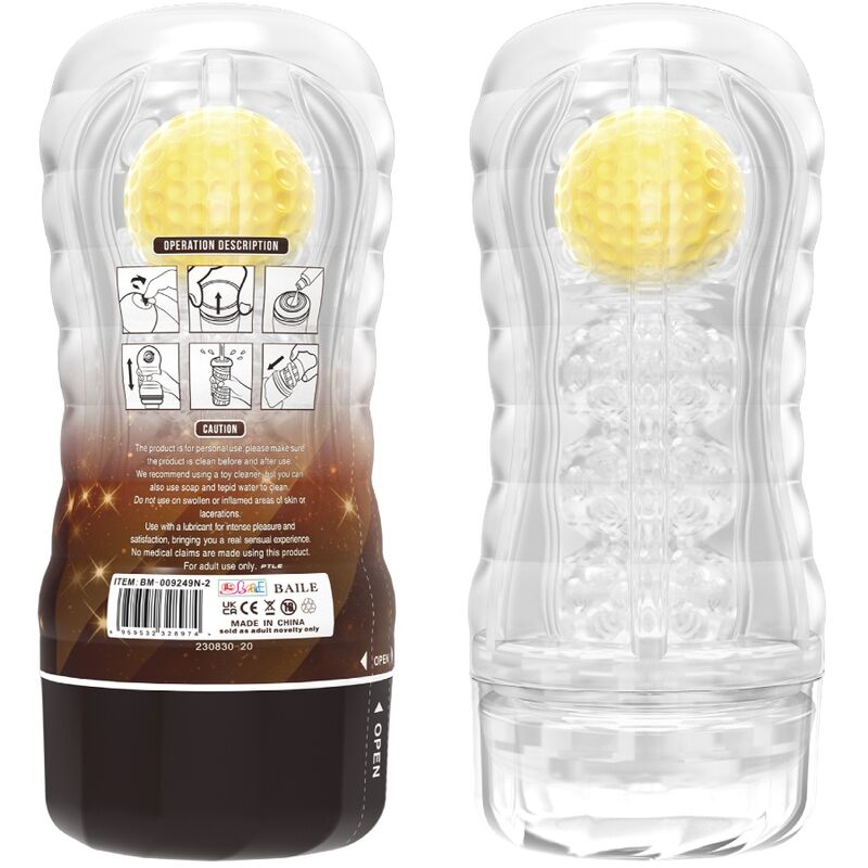 PRETTY LOVE - TUBO MASTURBATORE VACUUM CUP STELLAR A SFERA ROTANTE