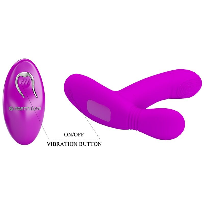 PRETTY LOVE - MASSAGGIATORE CLITORIDEO GERI CON TELECOMANDO ROSA