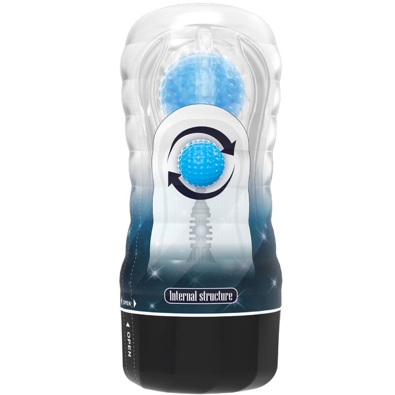 PRETTY LOVE - TUBO MASTURBATORE VACUUM CUP PLANET A SFERA ROTANTE