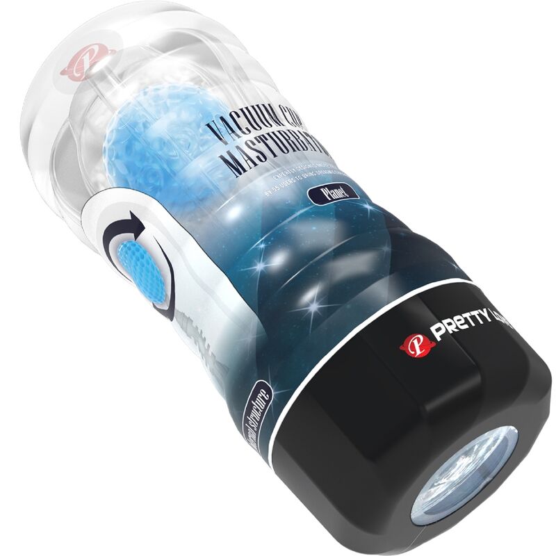 PRETTY LOVE - TUBO MASTURBATORE VACUUM CUP PLANET A SFERA ROTANTE