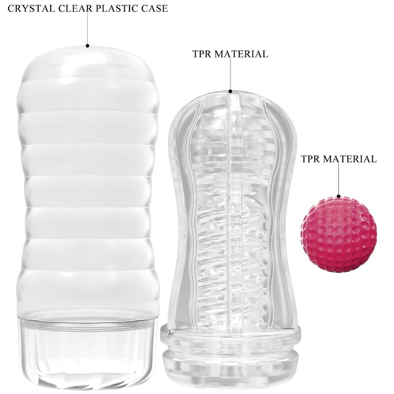 PRETTY LOVE - TUBO MASTURBATORE VACUUM CUP BLACK HOLE A SFERA ROTANTE